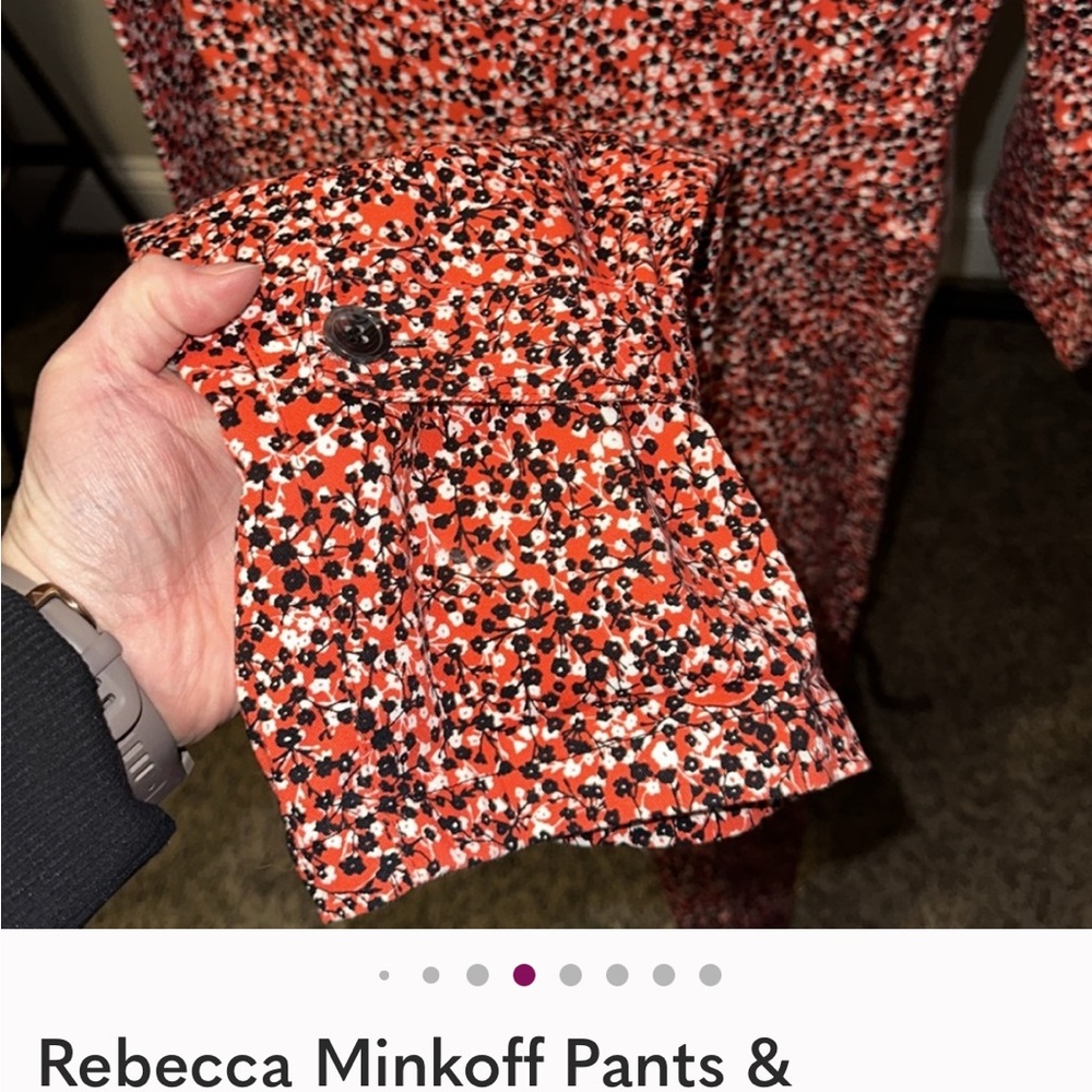 Rebecca Minkoff Red and Black Patterned Jumpsuit - Picture 3 of 8